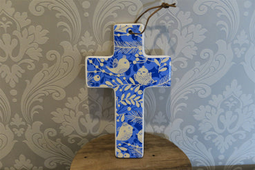Hanging Cross Large Bird