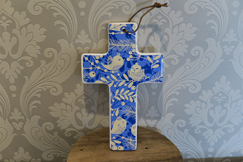 Hanging Cross Large Bird