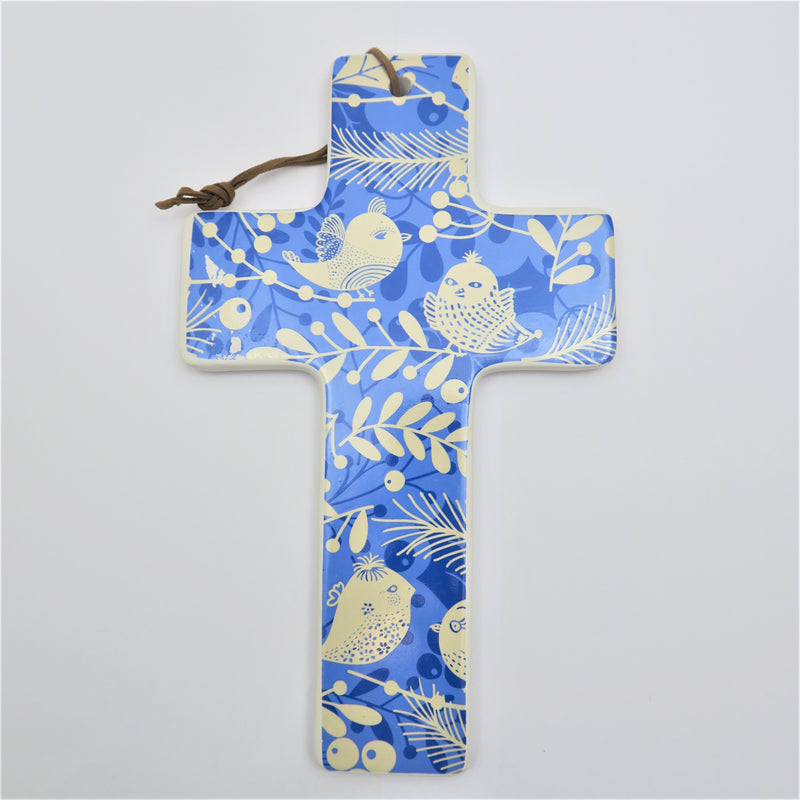 Hanging Cross Large Bird