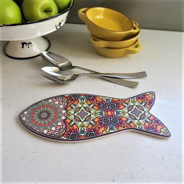 Rainbow Fish Trivet
