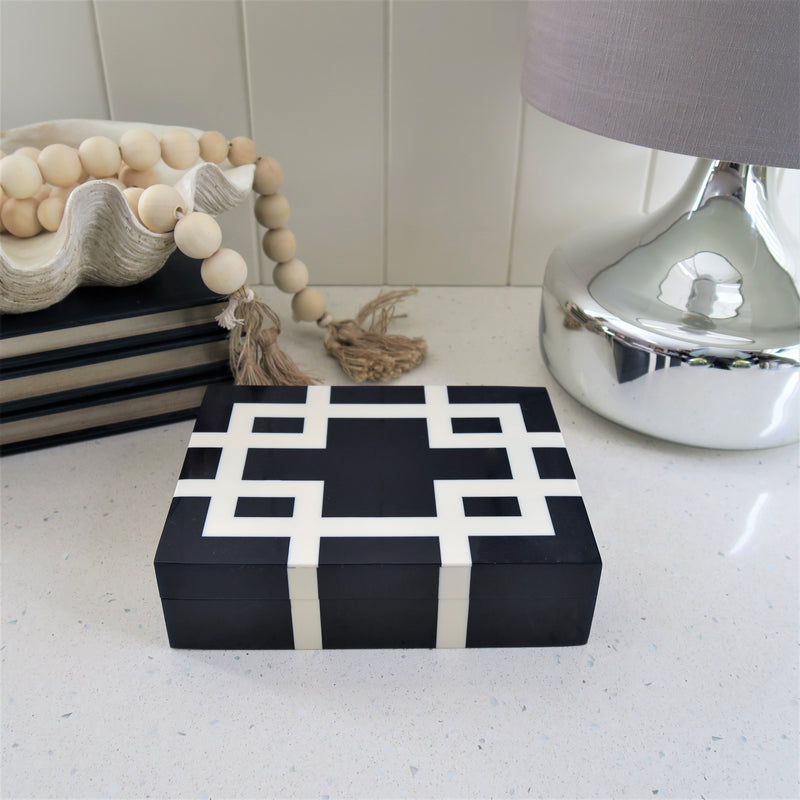 Navy Resin Box