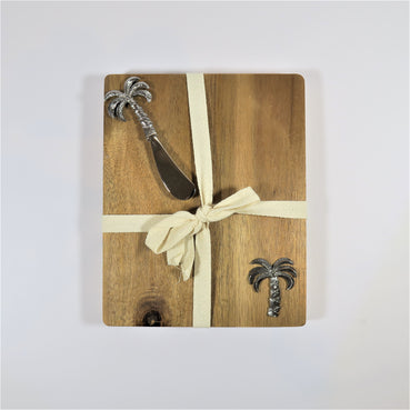 Palm Tree Cheeseboard and Spreader