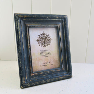 Wooden Handcrafted Navy Photo Frame