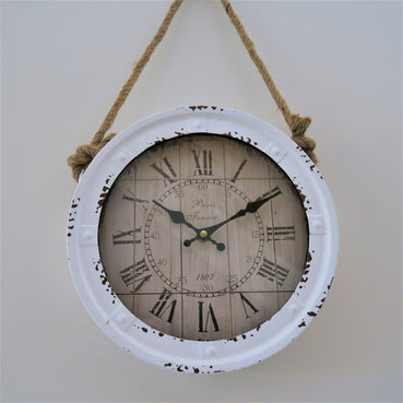 Rope Clock Rustique